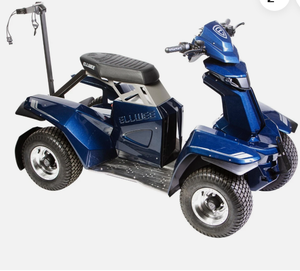Nouvelle Voiturette de Golf Électrique 2026 – 4 Roues, Bleue, 1-2 Places, 30-50 km/h, 90 km d'autonomie - Product Image 2