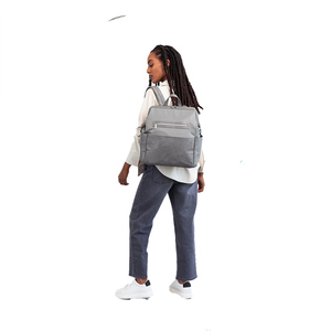 Canvas Diaper <b>Backpack</b> <b>Large</b> Insulated Baby Care Travel Organizer with Multiple Compartments and Bottle Storage - Product Image 6