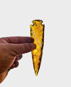 Colección de Vidrio Tallado a Mano por Artesanos: Puntas de Flecha, Lunas Crecientes y Cuchillas Rituales - Product Image 2