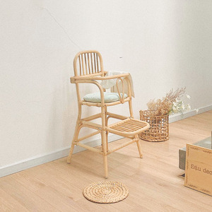 Silla alta de ratán de calidad superior para la comodidad del niño, sillas de alimentación para bebés al por mayor, silla alta para niños - Product Image 5