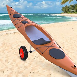 Aluminum Frame Kayak Cart <b>Trolley</b> with Adjustable Crossbar & Large Tires for Easy Transport for <b>Camping</b> - Product Image 1