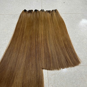 Extensiones de Cabello Humano Vietnamita Liso Natural sin Color, Súper Doble Trama, con Punta Plana, para Aplicación con Cinta Adhesiva, Paquetes de Cabello Natural - Product Image 2