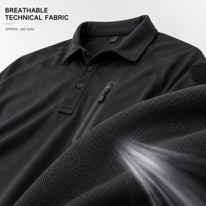 T-shirt décontracté pour homme à manches courtes, séchage rapide, respirant, manches raglan – Coupe classique, tissu écologique - Product Image 3