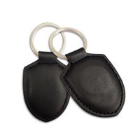 Porte-clés en cuir RFID vierges avec logo personnalisé, carte de paiement NFC, carte de visite - Étanche