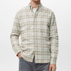 Gamme de vêtements décontractés de style urbain : Chemise en flanelle boutonnée, douce et chaude, motif écossais, tendance pour le quotidien - Product Image 4