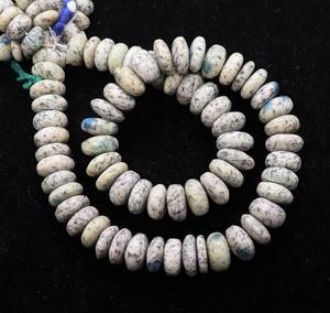 ลูกปัดทรงรอนเดลล์ K2 ธรรมชาติหายาก ขนาด 11-12 มม. ลูกปัดพลอย K2 เรียบเนียน ความยาว 16 นิ้ว สำหรับทำเครื่องประดับ - Product Image 1