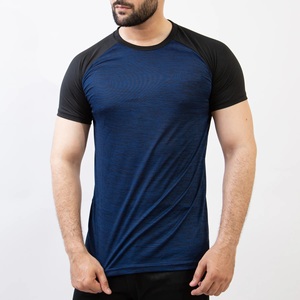 Camiseta Casual de Punto para Hombre, Cuello Redondo, Manga Corta, Corte Regular, 100% Algodón, Transpirable, Color Azul Marino - Product Image 3
