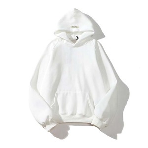 Sudadera con Capucha Extra Grande para Hombre, Color Sólido, Algodón French Terry, Informal, Otoñal, con Bolsillos, Corte Regular - Product Image 2