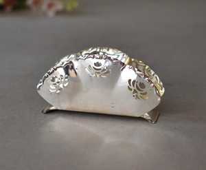Vintage Silver Plated Napkins <b>Holder</b> Table Decor Vintage Decor - Product Image 4