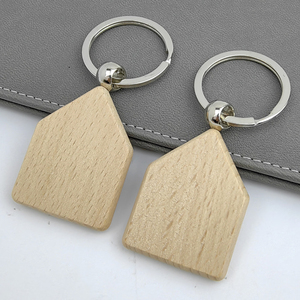 <span class=keywords><strong>Porte</strong></span>-clés en bois personnalisé fait main avec anneau, gravure laser, alliage de zinc, <span class=keywords><strong>porte</strong></span>-clés en bois vierge pour cadeaux DIY - Product Image 3