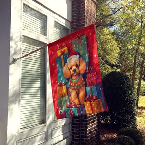 Gran Multicolor Poliéster Caniche Vacaciones Navidad Casa Bandera Porche Manga Poste Decorativo Patio Banner Obra DE ARTE Colgante de pared - Product Image 2