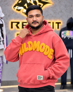 Sweat à capuche personnalisé pour homme, avec lettres en chenille, style streetwear, coupe oversize, en molleton, avec poche kangourou et étiquette personnalisée - Product Image 3