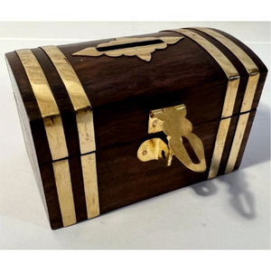 Handmade Octagon Wooden Piggy Bank Creative Money <b>Saving</b> <b>Box</b> with Lock Elephant Inlay Wood Coin Bank for Kids Adults Gift <b>Box</b> - Product Image 6