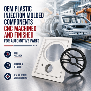 Componentes Moldeados por Inyección de Plástico OEM, Mecanizados y Acabados con CNC para Piezas Automotrices - Product Image 2
