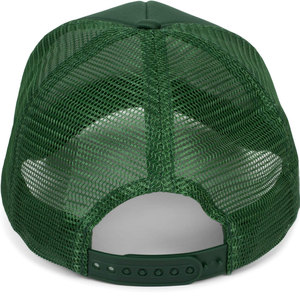 Unisex Green Mesh Trucker Cap 6-Panel Adjustable Snapback <b>Hat</b> Solid Color Breathable Casual Spring <b>Summer</b> Style - Product Image 6