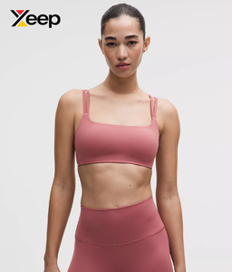 XEEP High Quality Women Yoga Sports <b>Bra</b> XC-SB-186 Solid Simple Breathable Adjustable <b>Straps</b> Removable Pads High Support Quick - Product Image 1