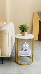 Table basse en métal et bois de qualité supérieure, vente en gros pour bureau, maison, restaurant, salon, jardin, décoration, best-seller 2023 - Product Image 4