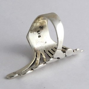 ¡Paraiso! Anillos de plata de ley 925 con diseño de hojas, exportación y venta al por mayor de joyas de plata - Product Image 3
