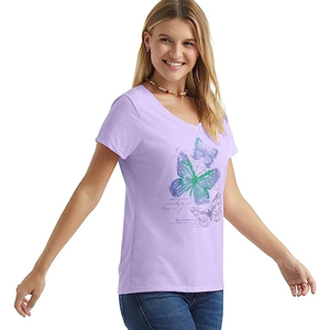 T-shirt oversize 100 % coton pour femme, tendance 2026, respirant, grande taille, délavé à l'acide, avec strass tête de mort, pour usage décontracté, vente en gros - Product Image 2