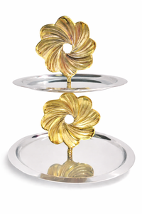 Bandeja Decorativa Moderna de Acero Inoxidable, Diseño Redondo, Estilo Minimalista, para Servir y Exhibir, Venta al por Mayor - Product Image 2