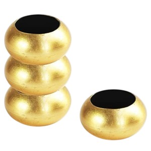 Nuevo diseño, juego de 6 servilleteros de hierro dorado pulido para decoración navideña, decoración de bodas y regalos. - Product Image 3