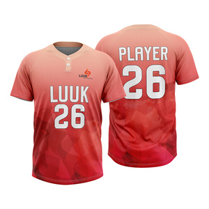 Ropa Deportiva Transpirable de Secado Rápido para Clubes y Ligas con Jersey de Béisbol Personalizado de 2 Botones, Producción OEM - Product Image 3