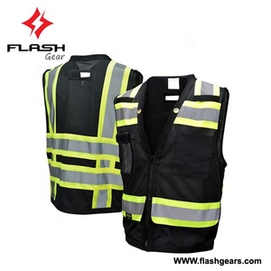 Chaleco para deportes al aire libre hecho a medida chaqueta de seguridad reflectante multibolsillo transpirable de malla para correr a prueba de agua para peatones - Product Image 2