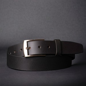 Cinturón de Cuero Genuino para Hombre, Fabricación Personalizada en Sialkot, Venta al Por Mayor, Borde Crudo, Piel de Búfalo Gruesa, Modelo LMB-0082B - Product Image 1