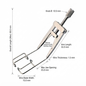 เครื่องมือผ่าตัดตาแบบแมนนวล DETAIN IMPEX Eyelid Speculum ได้รับการรับรองมาตรฐาน CE ระดับ II ISO13485 สำหรับการผ่าตัดตา - Product Image 6