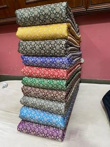 Luxury Indian Banaras Silk Brocade Jacquard <b>Fabric</b> Medium Weight 200g/m Make-To-Order for Designer Saree Lehenga Manufacturing - Product Image 3