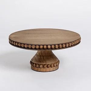 Élégant support à gâteau en bois, plateforme de service pour desserts, idéal pour les mariages, les anniversaires et les comptoirs de boulangerie - Product Image 6
