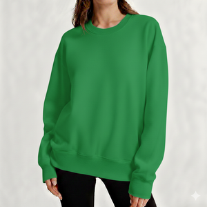 Sudadera Extra Grande para Mujer, Cálida, Informal, de Invierno, Manga Larga, Tejido Suave, Corte Holgado, Top de Moda - Product Image 1