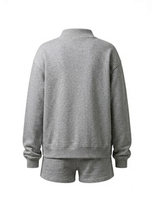 Sudadera Oversize Personalizada para Mujer con Logotipo Impreso, Cuello Redondo, Felpa de Algodón Sólido y Bordado, Venta al Por Mayor del Fabricante - Product Image 3