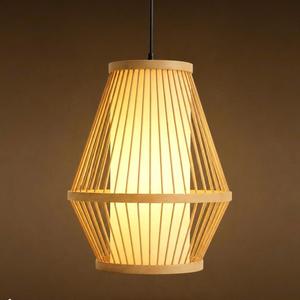 Handmade Bamboo Pendant Light Natural Woven Hanging Lamp Modern Decorative <b>Ceiling</b> Light Energy Saving Wireless Control - Product Image 4
