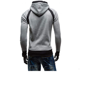 Ropa para Hombre, Sudadera con Capucha de Alta Calidad, Corte Regular, Manga Raglán, Estilo Urbano, Sudadera con Capucha de Lujo Vintage con Paneles Tejidos para Hombre - Product Image 6