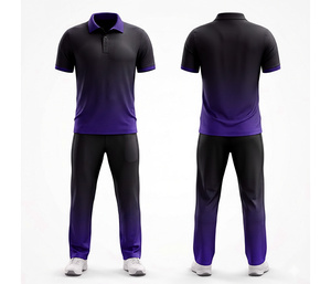 Sportswear <b>Cricket</b> Uniform Sublimated Fabric | Men Women Youth <b>Cricket</b> Wears Polo Shirt and Trouser Full Team Outfit - Product Image 2