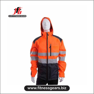 Soft Touch <b>Fleece</b> Lined <b>Work</b> Wear Jacket For Men Cold Weather Outdoor Coat Durable Safety Uniform With Adjustable - Product Image 4