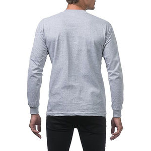 T-shirt à manches longues pour homme, coton de haute qualité, design premium confortable, logo personnalisé, vente flash. - Product Image 6