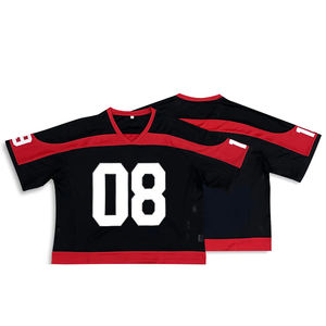 Camiseta Corta Oversize Vintage de Fútbol Americano para Fanáticos, Manga Corta, Corte Regular, Estilo Cuadrado, para Hombre - Product Image 3