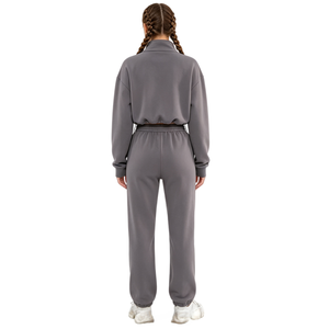 Ensemble de survêtement pour femmes sur mesure, coupe classique, ensemble athlétique deux pièces, fabricant - Product Image 2