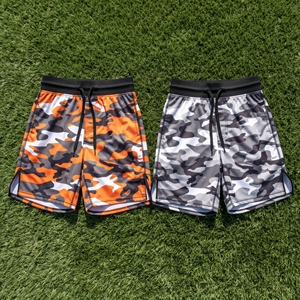 Pantalones Cortos Deportivos de Malla Sublimados Personalizados, Uniformes Deportivos, Pantalones Cortos de Malla de Camuflaje, Fabricante de Pantalones Cortos de Boxeo de Malla 100% Poliéster, Unisex - Product Image 3