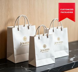 Premium Custom Printed <b>Paper</b> <b>Carrier</b> <b>Bags</b> Eco Friendly Retail Shopping <b>Bags</b> with Twisted Handle - Product Image 1