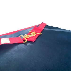 Tablier maçonnique brodé sur mesure, rouge, blanc, bordure dorée, style classique, accessoire de cérémonie pour franc-maçon - Product Image 2