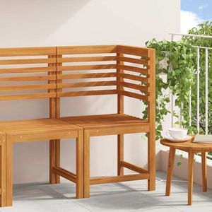 Silla de jardín de madera maciza de acacia de 19,69 x 19,69 x 35,83 pulgadas en color marrón: elegante asiento para exteriores - Product Image 1