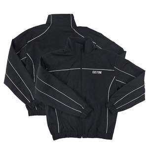 Ensemble de survêtement d'été personnalisé pour homme, léger, en polyester et coton, deux pièces, veste coupe-vent, streetwear écologique - Product Image 1