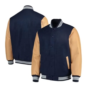 High Quality <b>Men</b> Letterman Jackets Winter <b>Long</b> Sleeves <b>Coats</b> Leather Bomber Custom Jacket With Custom Logo In Wholesale price - Product Image 2