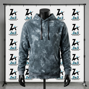 เสื้อฮู้ดดี้ผ้าฟลีซหนา 250gsm ล้างสีแบบแอซิดวอช สไตล์วินเทจ แต่งลายขาดๆ สำหรับผู้ชาย บุผ้าฝ้าย 100% พร้อมฮู้ด มีโลโก้สั่งทำได้ - Product Image 1