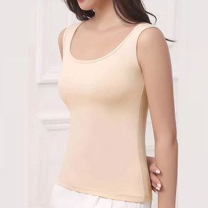 Débardeurs en tricot uni pour femmes, col rond, décontractés, respirants, longueur normale, 100% polyester - Product Image 2