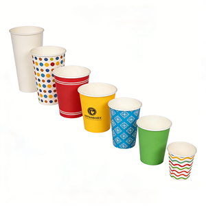 Vasos Desechables de Papel Sintético de Pared Simple de 4oz, 8oz, 10oz, 12oz y 16oz, Venta al por Mayor, para Bebidas Calientes/Frías, Impresión Personalizada - Product Image 1
