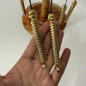 Pendentif Isis 16 anneaux en laiton poli fait main, outil de radiesthésie égyptien, divination, équilibrage des chakras, guérison énergétique, avec velours offert - Product Image 4